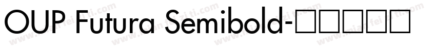 OUP Futura Semibold字体转换